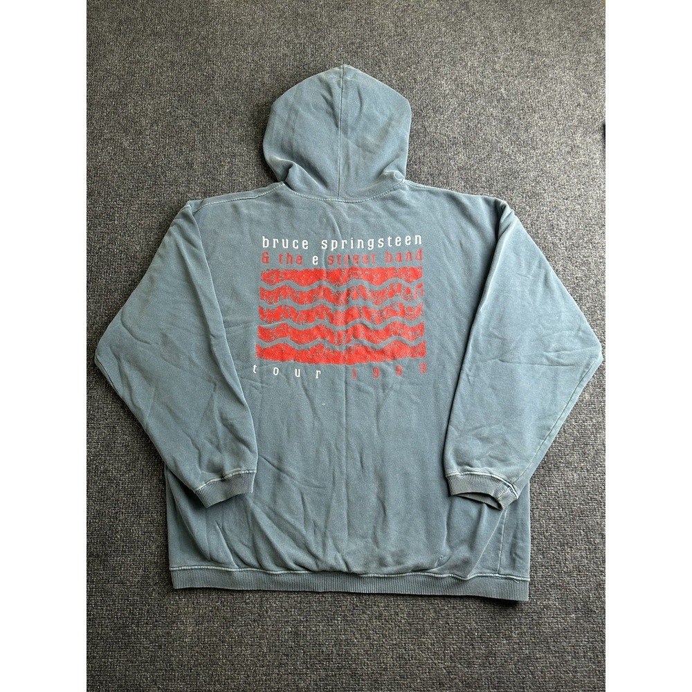 Men's 1999 Bruce Springsteen E Street Band Tour 1/4 Zip Hoodie, Size XL